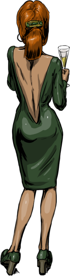 Green woman